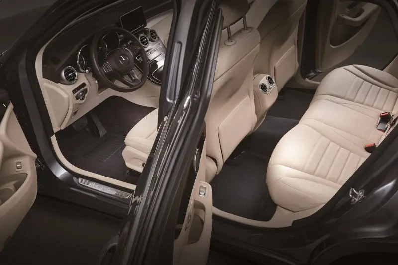 3D Maxpider Elegant Black All-Weather Floor Liners For 2018–2024 Jaguar E-Pace (R1 & R2 Rows) 1