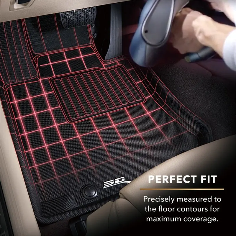 3D Maxpider Kagu-Style Floor Mats For 2018–2020 Hyundai Elantra Gt – First Row, Black 2