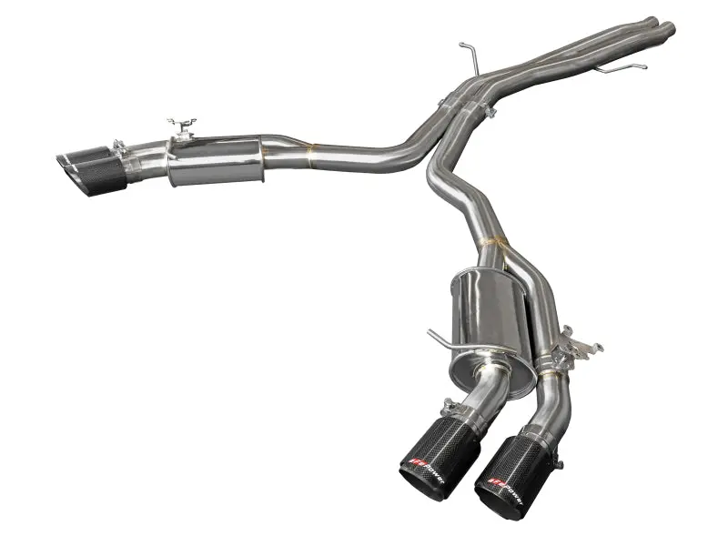 Afe Mach Force-Xp Axle-Back Exhaust For 2018–2020 Audi Rs5 Coupe: 3″ To 2.5″, 304 Stainless, Quad Carbon Tips 1