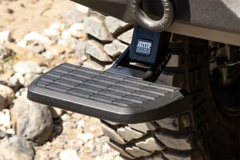 Amp Research Bedstep For 2018 Jeep Wrangler (Jl) – Black Step System With Under-Bed Mounting 1