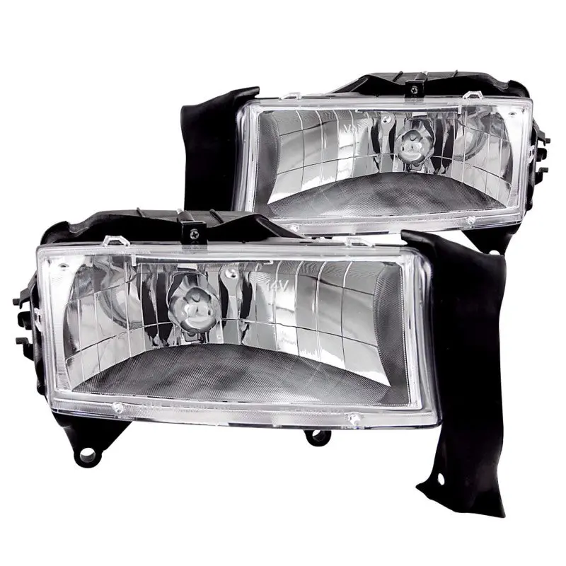 Anzo Chrome-Finished Crystal Headlight Assembly For 1997–2004 Dodge Dakota 2