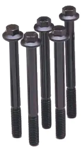 Arp Black Oxide Hex Bolts – 3/8-24 X 1.250 Inch, 7/16 Wrenching Size 1