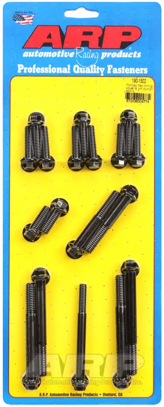 Arp Hex Bolt Kit For Pontiac Timing Cover And Water Pump – Precision-Machined Steel 1