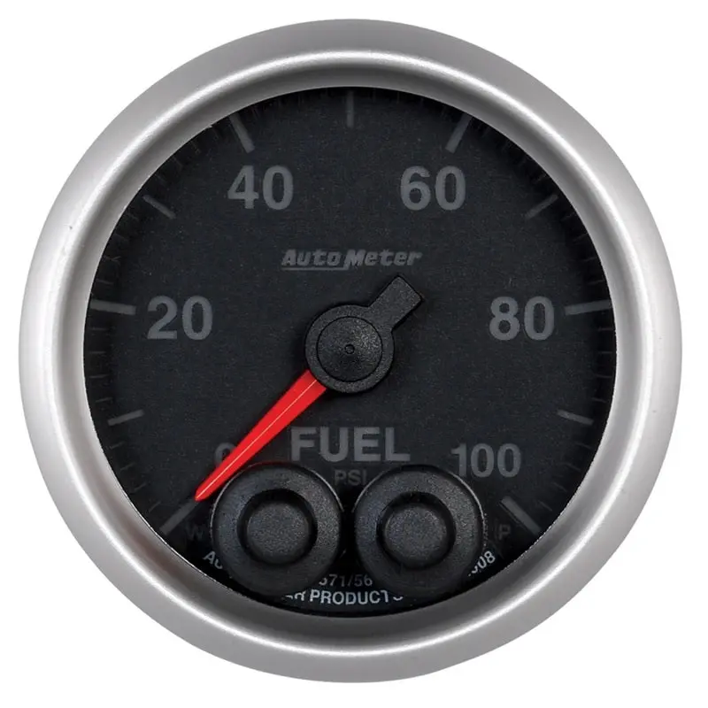 Autometer Elite 52Mm Fuel Pressure Gauge – 0–100 Psi With Peak Hold And Electronic Warning Function 1