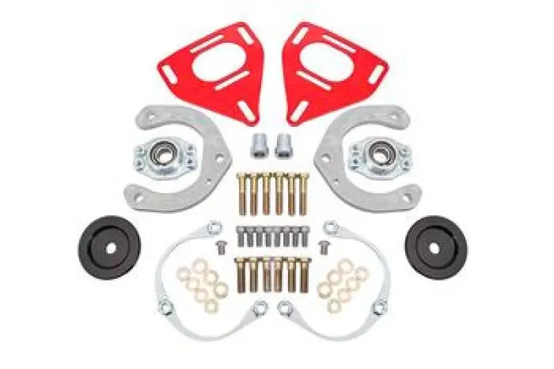 Bmr Caster Camber Plates For 2016–2024 Chevrolet Camaro – Coil-Over Compatible, Red Finish 1