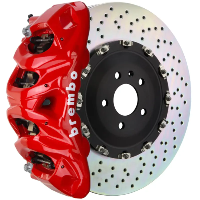 Brembo 22+ Land Cruiser /22+ Lx600 Front Gt Bbk 8 Piston Cast 412X38 2Pc Rotor Drilled-Red 1