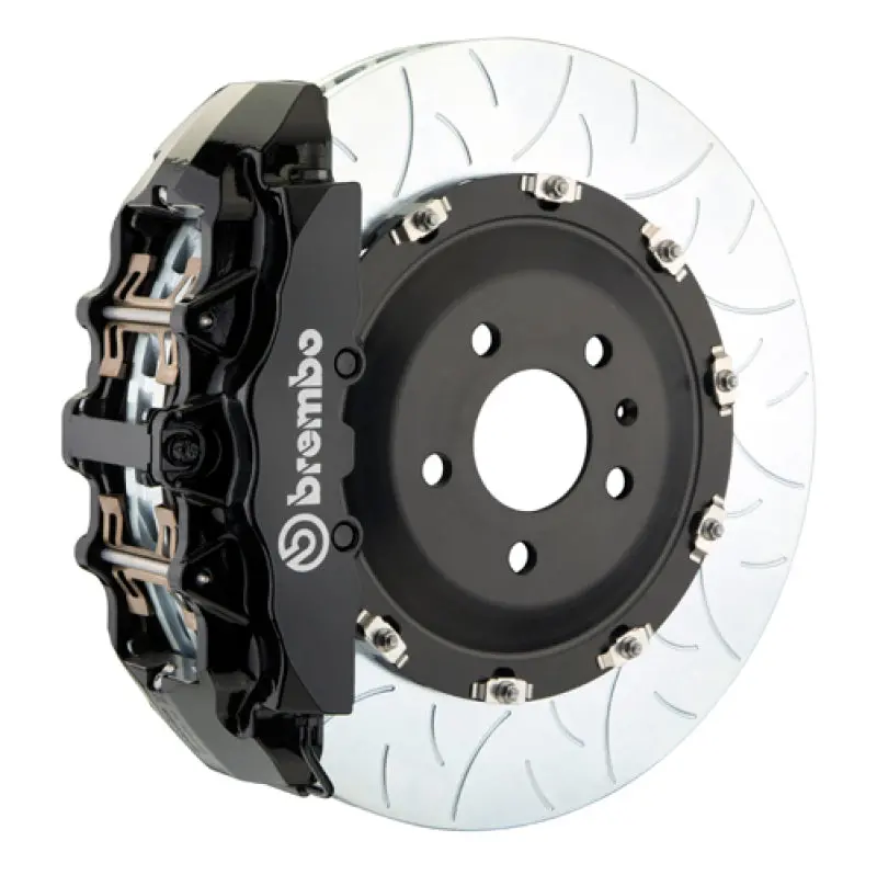 Brembo Gt Big Brake Kit For 2007–2016 Toyota Tundra – Front, 6-Piston Calipers, Slotted 380X34Mm Two-Piece Rotors, Black Finish 1