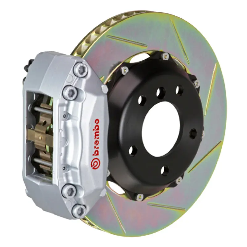 Brembo Gt Big Brake Kit Rotors For 2000–2004 Vw Jetta 1.8T – 328X28Mm, Two-Piece, Slotted, Silver 1