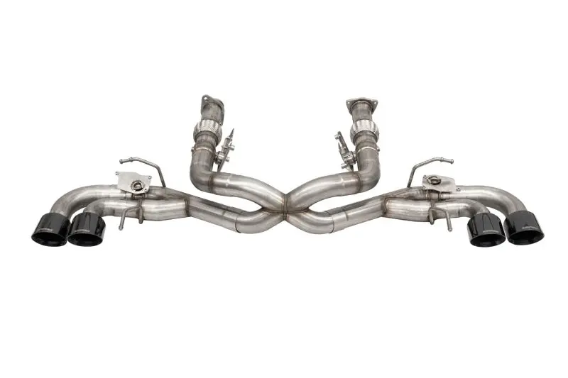 Corsa Valved Cat-Back Exhaust System – 3" Inlet, 4.5" Black Quad Tips For 2020–2022 Corvette C8 (Npp/Afm Compatible) 1