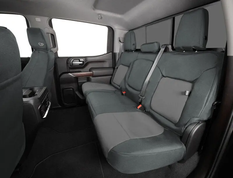 Covercraft Endura Precisionfit Seat Covers For Vw Atlas (2020–2024) – Second Row, Charcoal/Silver Colorway 1