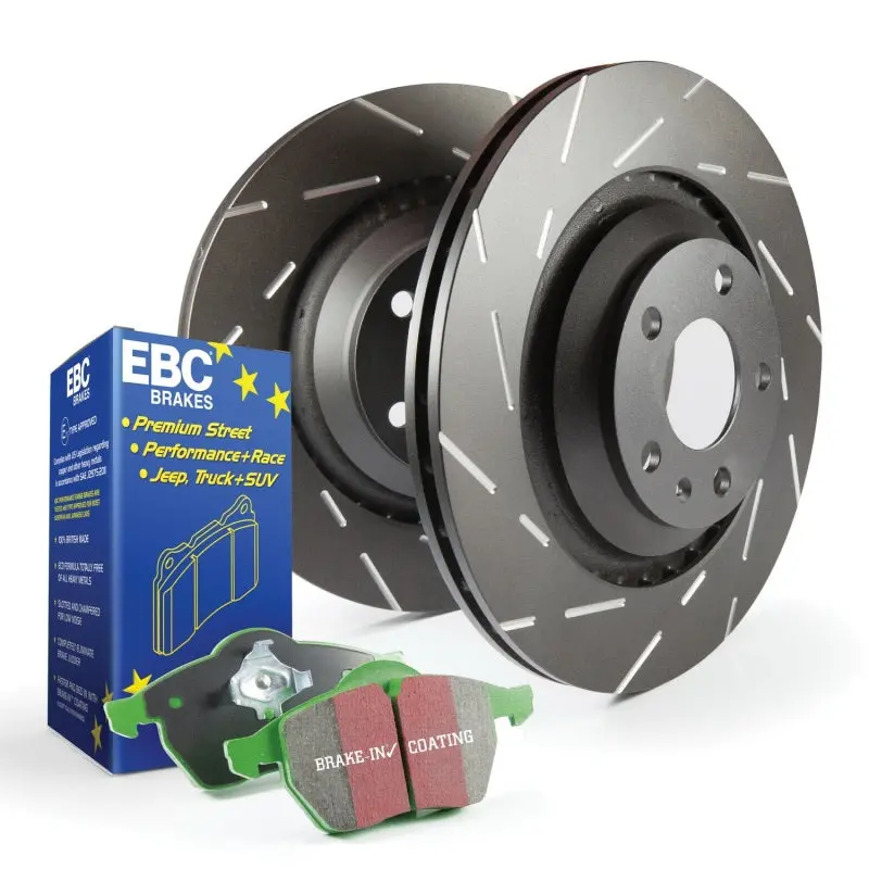 Ebc S2 Brake Kit: Greenstuff Pads + Usr Rotors 2