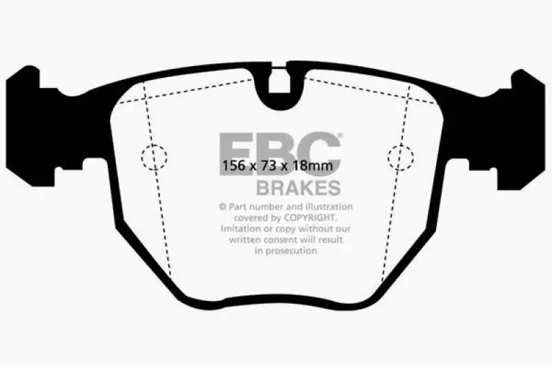 Ebc Ultimax2 Front Brake Pads For 2000–2004 Bmw M5 (E39, 5.0L) 1