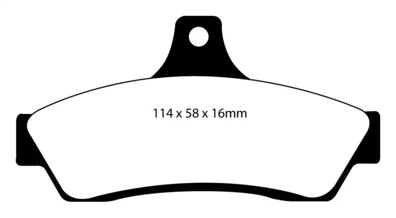 Ebc Yellowstuff Rear Brake Pads – Optimized For 2003–2004 Pontiac Gto With Solid Rear Rotors 1
