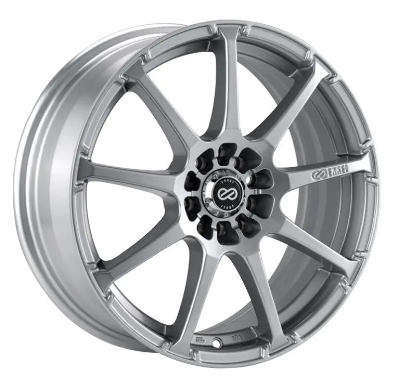 Enkei Edr9 Alloy Wheel – 16X7", 5X100/114.3Mm Bolt Pattern, 45Mm Offset, 72.6Mm Bore, Silver Finish 1