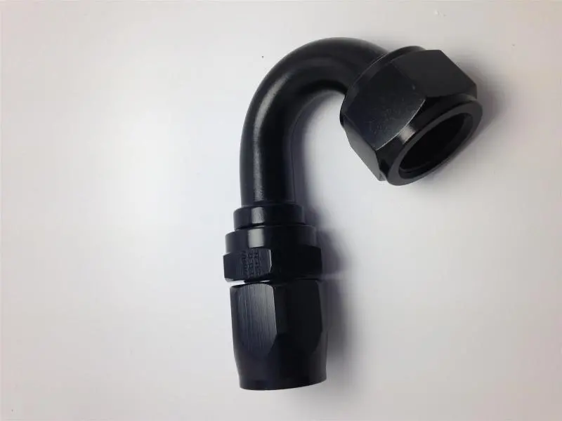 Fragola -6An To -8An 150° Expanding Hose End Fitting – Black Anodized 1