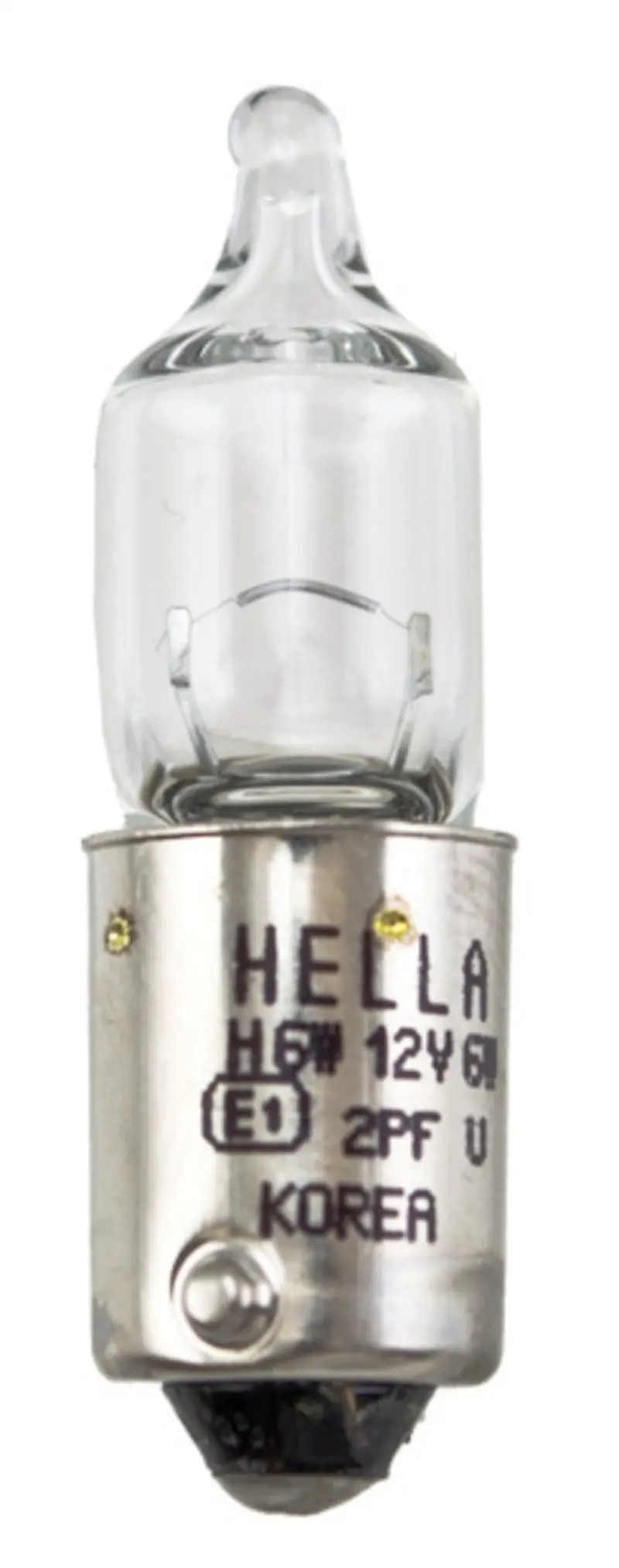 Hella H6W 12V 6W Automotive Bulb — Bax9S Base, T2.75 Shape 1