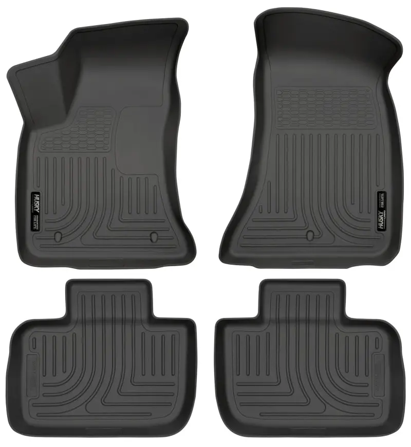 Husky Liners Weatherbeater Floor Liner Combo For 2011–2012 Dodge Charger & Chrysler 300 – Black 1