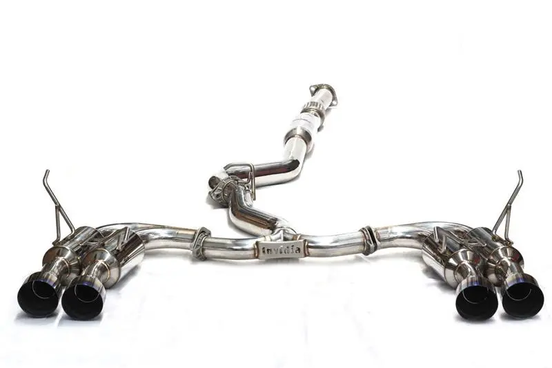 Invidia Gemini/R400 Cat-Back Exhaust System – Stainless Steel Tip, For 2008–2014 Subaru Wrx Hatchback 1