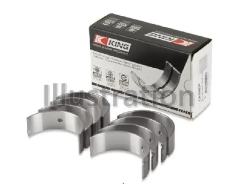 King Engine Bearings Connecting Rod Bearing Set For Audi Ab/B/Abm/Adp/Pp/Rn – +1.0Mm Oversize 1