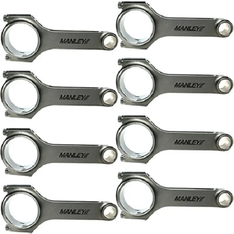 Manley Pro Series I-Beam Connecting Rod Set – Small Block Chevy Lj-1, 6.000", 8-Piece Kit 1