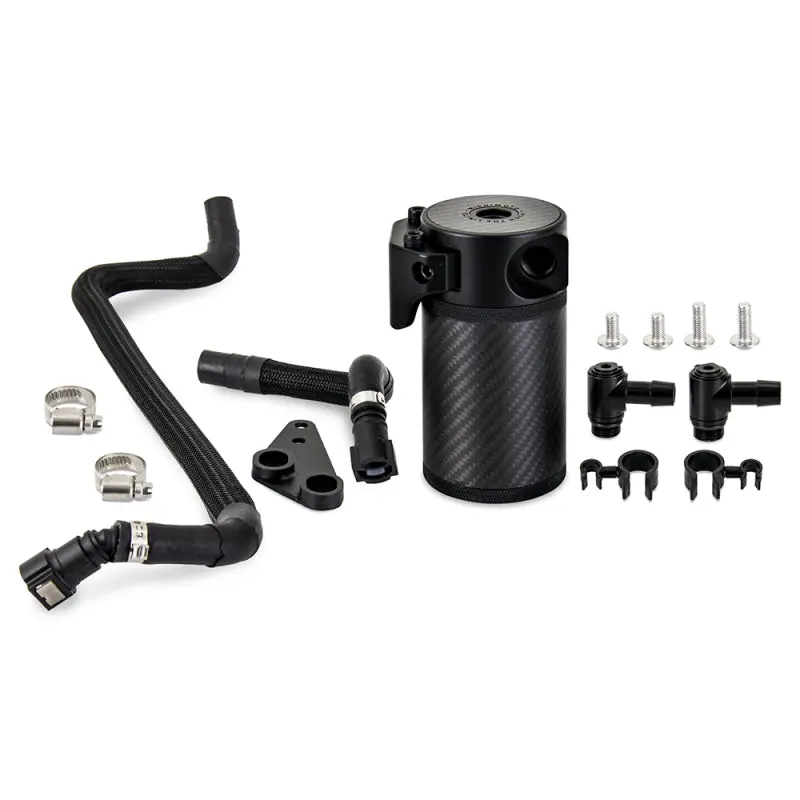 Mishimoto Baffled Oil Catch Can Kit For 2020+ Chevrolet Corvette C8 – Pcv-Side Mount, Carbon Fiber Housing 1