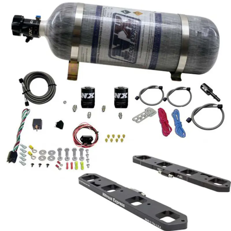 Nitrous Express Direct Port Nitrous System For Chrysler/Dodge Hemi (5.7L/6.1L/6.4L) – Includes 12Lb Bottle 1