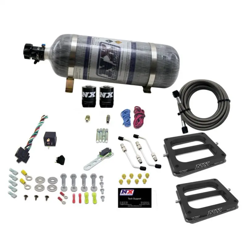 Nitrous Express Dual-Stage Nitrous Kit – Supports Alcohol Or Nitrous Fuel, 50–300 Hp Range With Composite Bottle 1