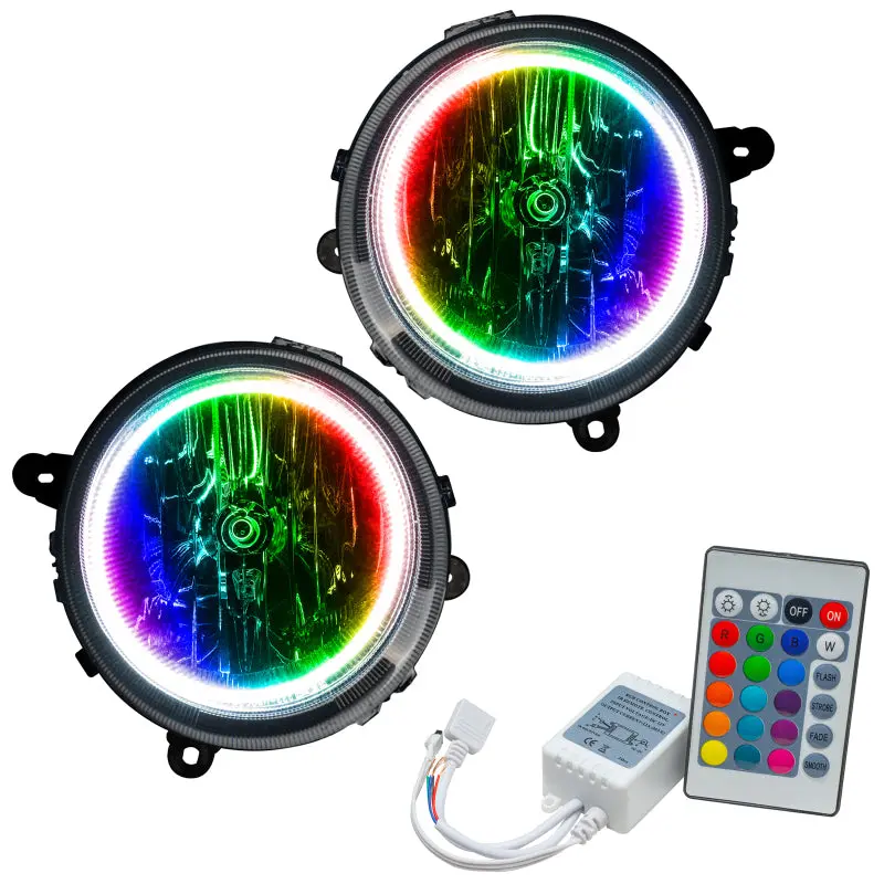 Oracle Colorshift Led Headlight Kit For 2007–2016 Jeep Patriot & Compass – Smd Technology With Simple Controller 1