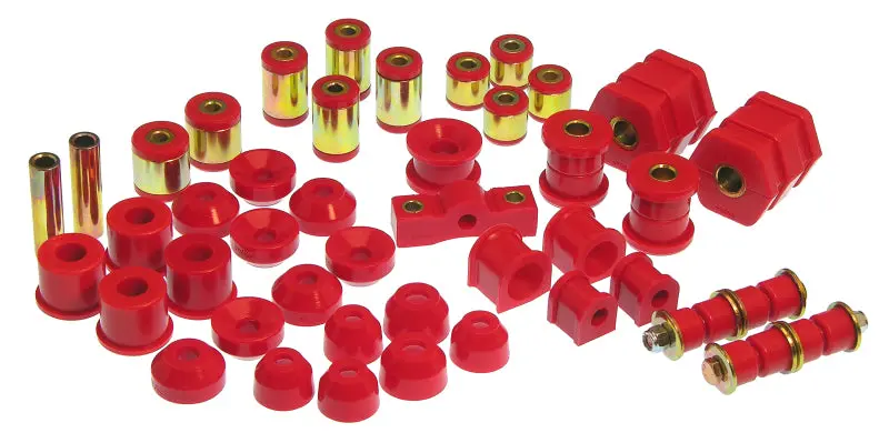 Prothane Complete Suspension Bushing Kit For 1999–2000 Honda Civic – Red Polyurethane 1