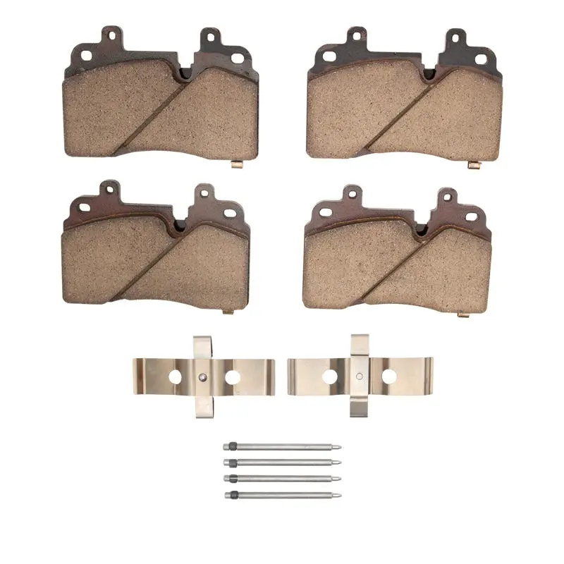 R1 Ceramic Brake Pad & Hardware Kit For 2015–2019 Cadillac Ct6 Front Axle 1