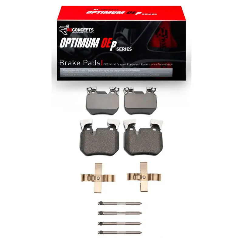 R1 Optimum Oe-Style Rear Brake Pad & Hardware Kit For 2006–2013 Bmw 135Is 1