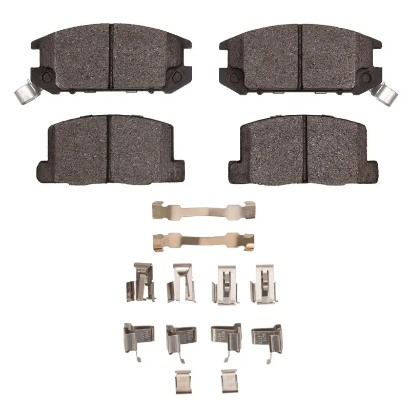 R1 Rear Oe-Style Brake Pad & Hardware Kit For 1985–1989 Toyota Mr2 1