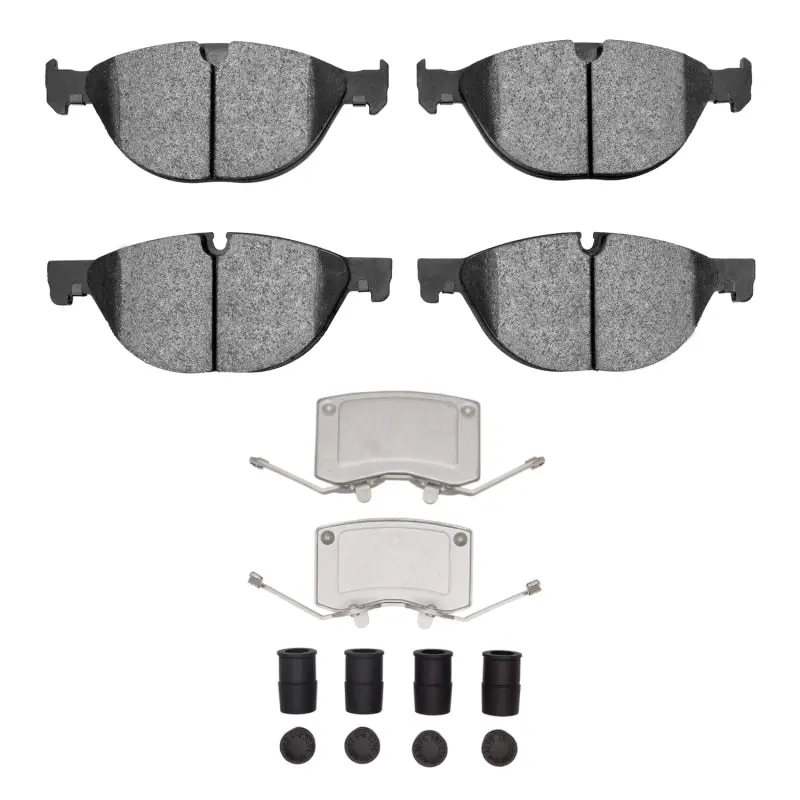 R1 Semi-Metallic Front Brake Pad & Hardware Kit For 2010–2024 Jaguar Xfr 1