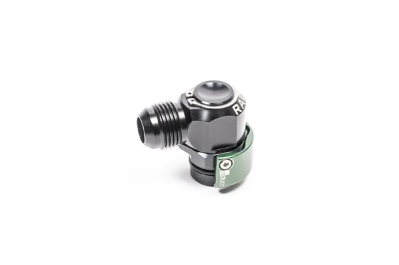 Radium Engineering V2 Quick-Connect Fitting – 19Mm Male To 10An Male, 90-Degree Elbow 1