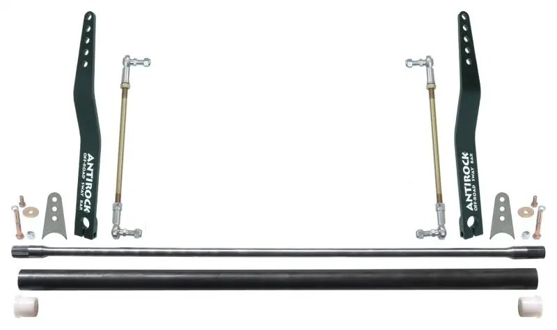 Rockjock Anti-Roll Sway Bar Kit – Universal 32″ Solid Bar With 20″ Bent Steel Arms 1