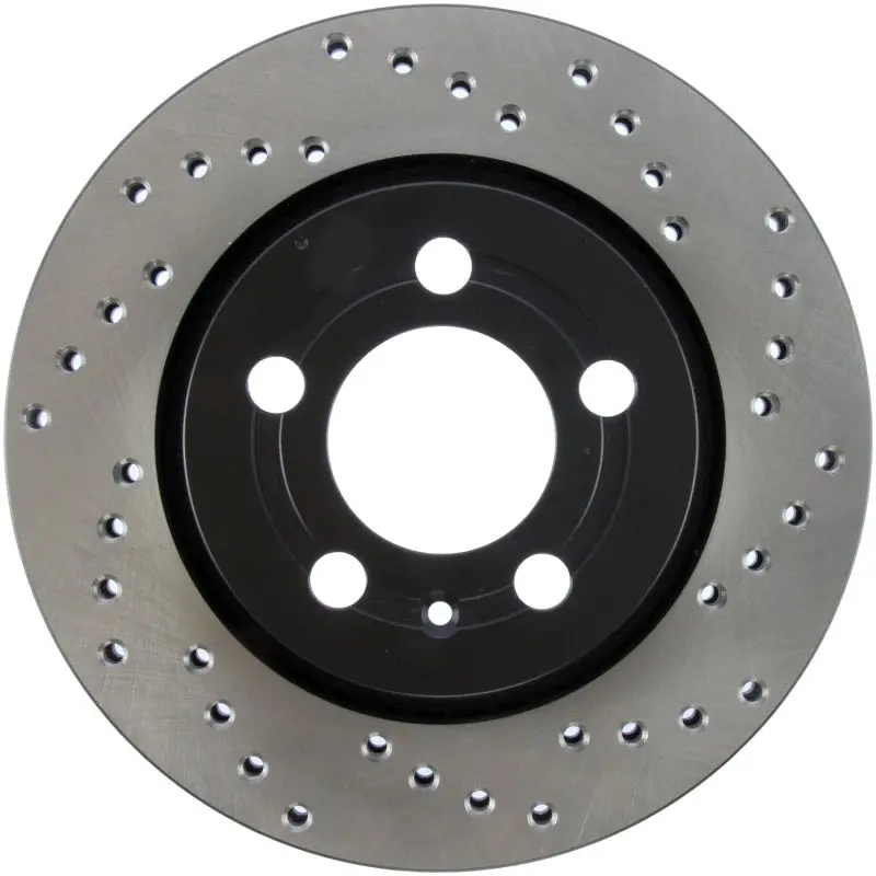 Stoptech Drilled Rear Brake Rotor For 2003–2005 Vw Golf Gti – Vented, Left-Side 1