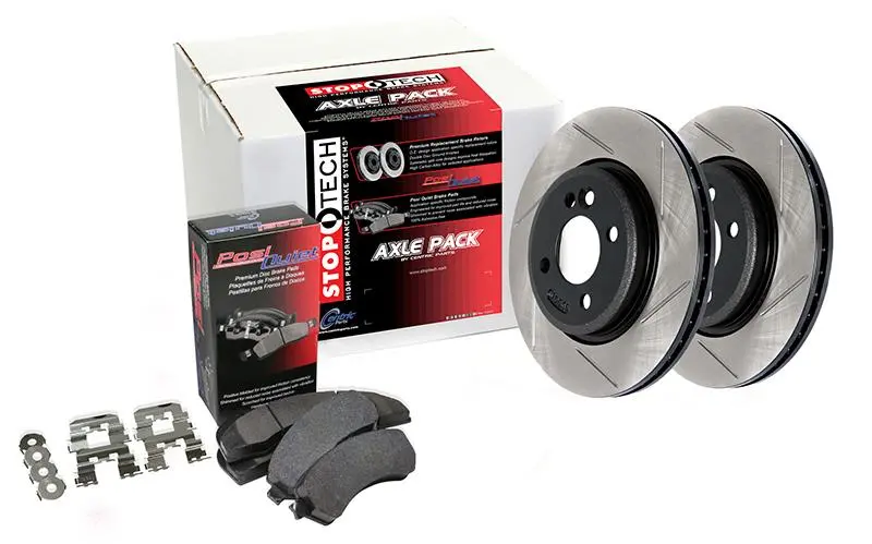 Street Axle Slotted Front Brake Rotor Pack 1