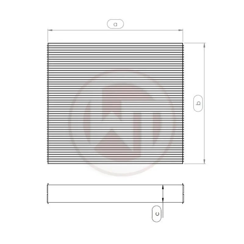Wagner Tuning High-Capacity Radiator Core – 524X468X68Mm 1