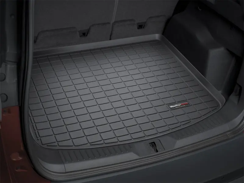 Weathertech Custom-Fit Cargo Liners For 2008+ Toyota Sequoia – Black Heavy-Duty Thermoplastic 1