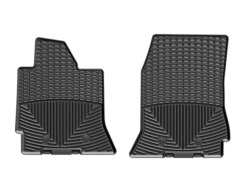 Weathertech Front Rubber Floor Mats For 2014+ Chevrolet Corvette – Black, Custom Fit 1