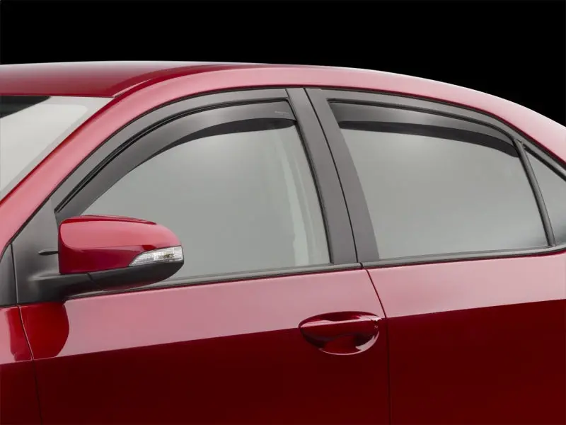 Weathertech Window Deflectors For 2014–2019 Toyota Corolla & Corolla Im (Front & Rear, Dark Smoke) 2