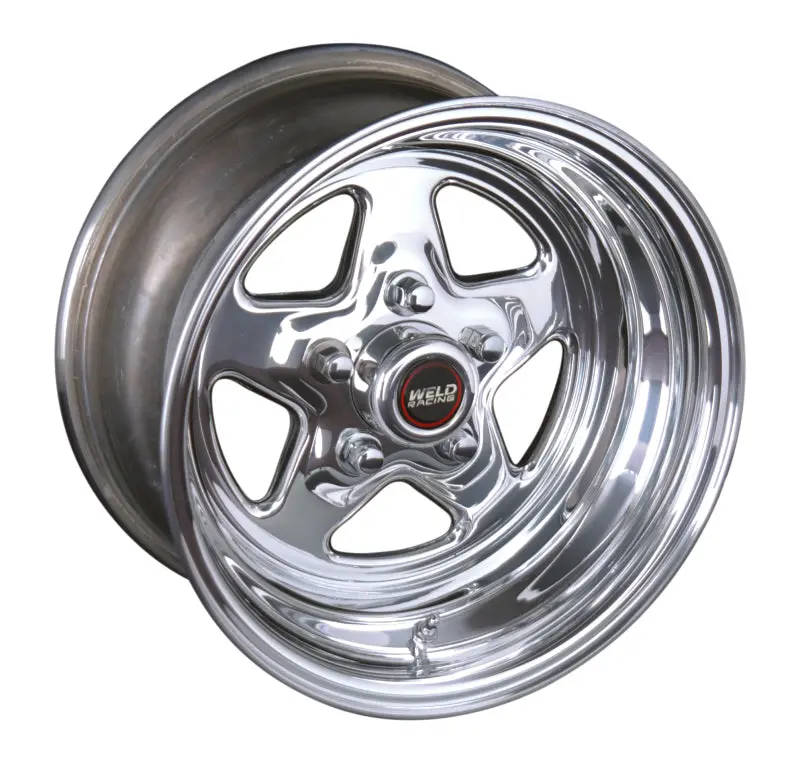 Weld Prostar 15X12 Polished Aluminum Wheel – 5X4.75 Bolt Pattern, 3.5" Backspace 1
