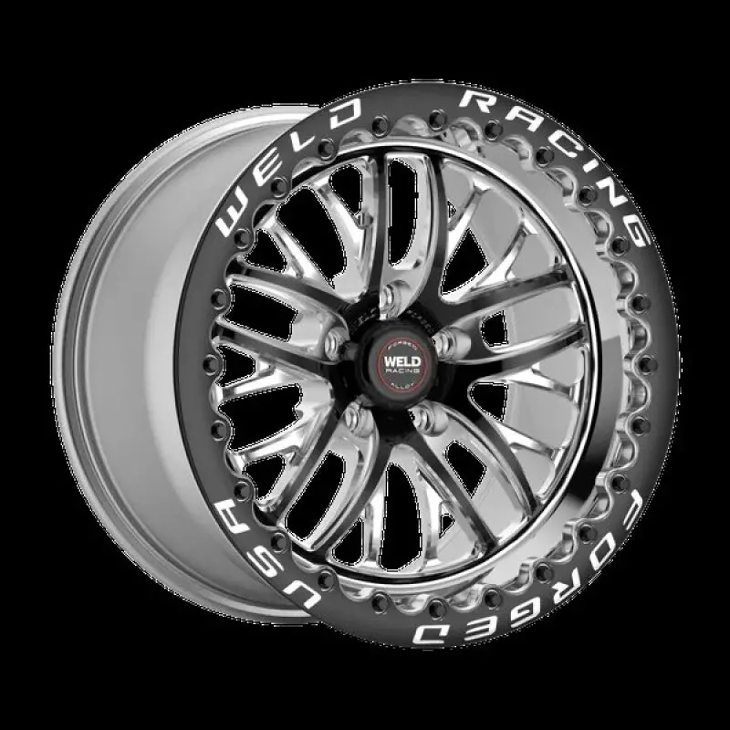Weld Rt-S S82 Black Beadlock Wheel — 15X10", 5X115 Bolt Pattern, 6.5" Backspace 1