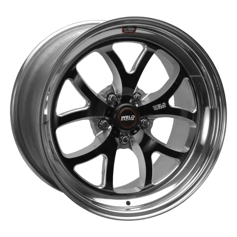 Weld S76 18X7 Black Aluminum Wheel – 5X4.75, 4.1" Backspace, High-Pad Design 1