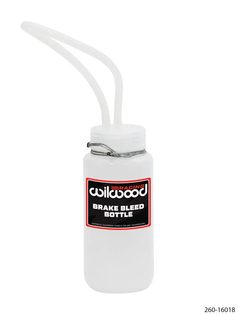 Wilwood Brake Bleed Bottle With Tubing – Reusable Fluid Collection System For Brake Maintenance 1