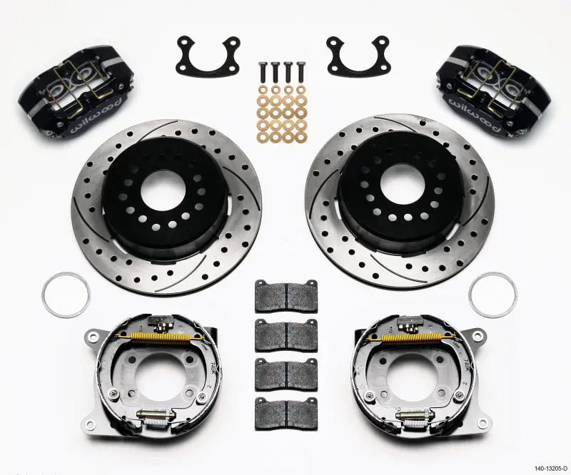 Wilwood Dynapro Dust Boot & Parking Brake Kit – Drilled Small Ford Calipers, 2.66In Offset 1