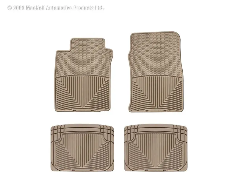 Wt Rubber Rear Floor Mats – Tan 1