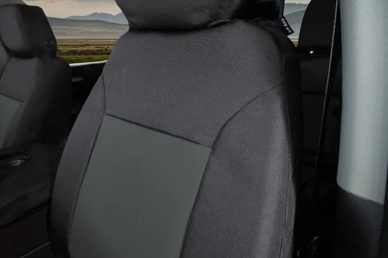 Covercraft Endura Precisionfit Front Row Seat Covers – Black/Charcoal, For 2023–2024 Ford F-250 To F-600 1