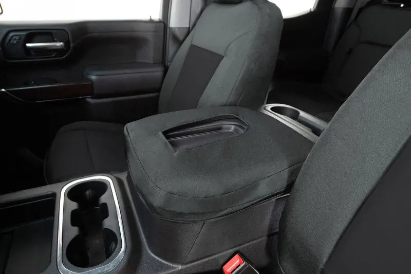 Covercraft Endura Precisionfit Front Row Seat Covers – Black/Charcoal, For 2023–2024 Ford F-250 To F-600 2