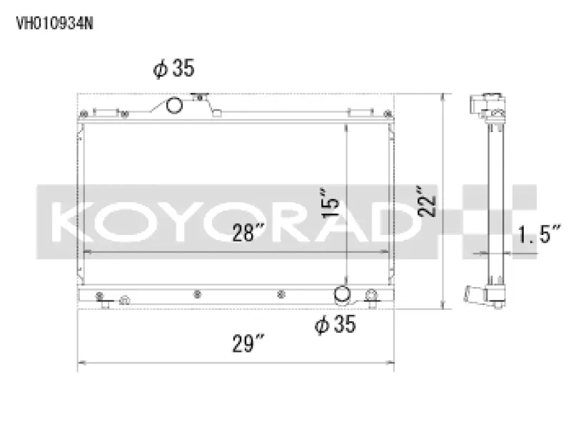 Koyorad Racing Aluminum Radiator For 2001–2005 Lexus Is300 With Manual Transmission 1